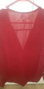 Sheer Quarter Sleeve Top